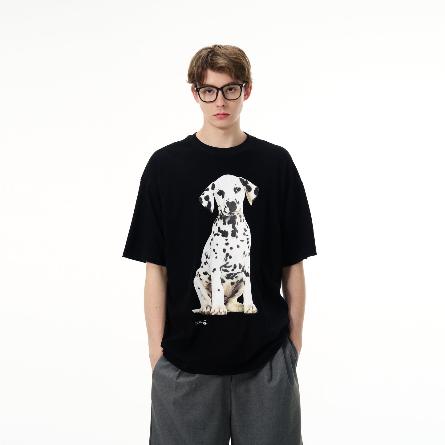 MADWITCH DOG PRINT T-SHIRT #EK6330