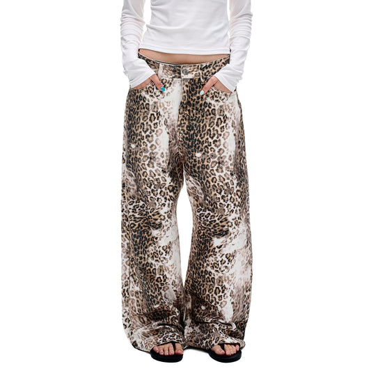 MADWITCH ARTISAN ANIMAL PRINT DENIM #DR6996