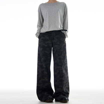 MADWITCH WASHED CAMO CASUAL PANTS #L844