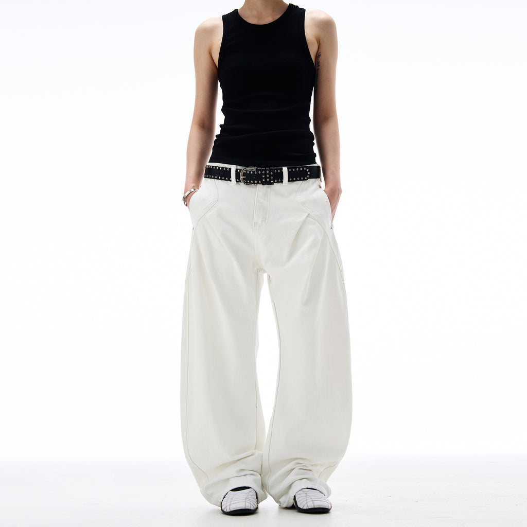 MADWITCH CLEANFIT PLEATED CARGO PANTS #AB1027