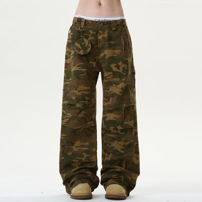 MADWITCH CAMOUFLAGE STRAIGHT LEG WORK PANTS #DCC808