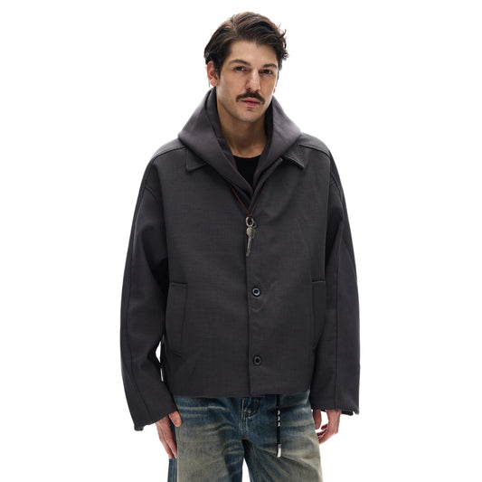 MADWITCH FAUX HOOD BLAZER #630021