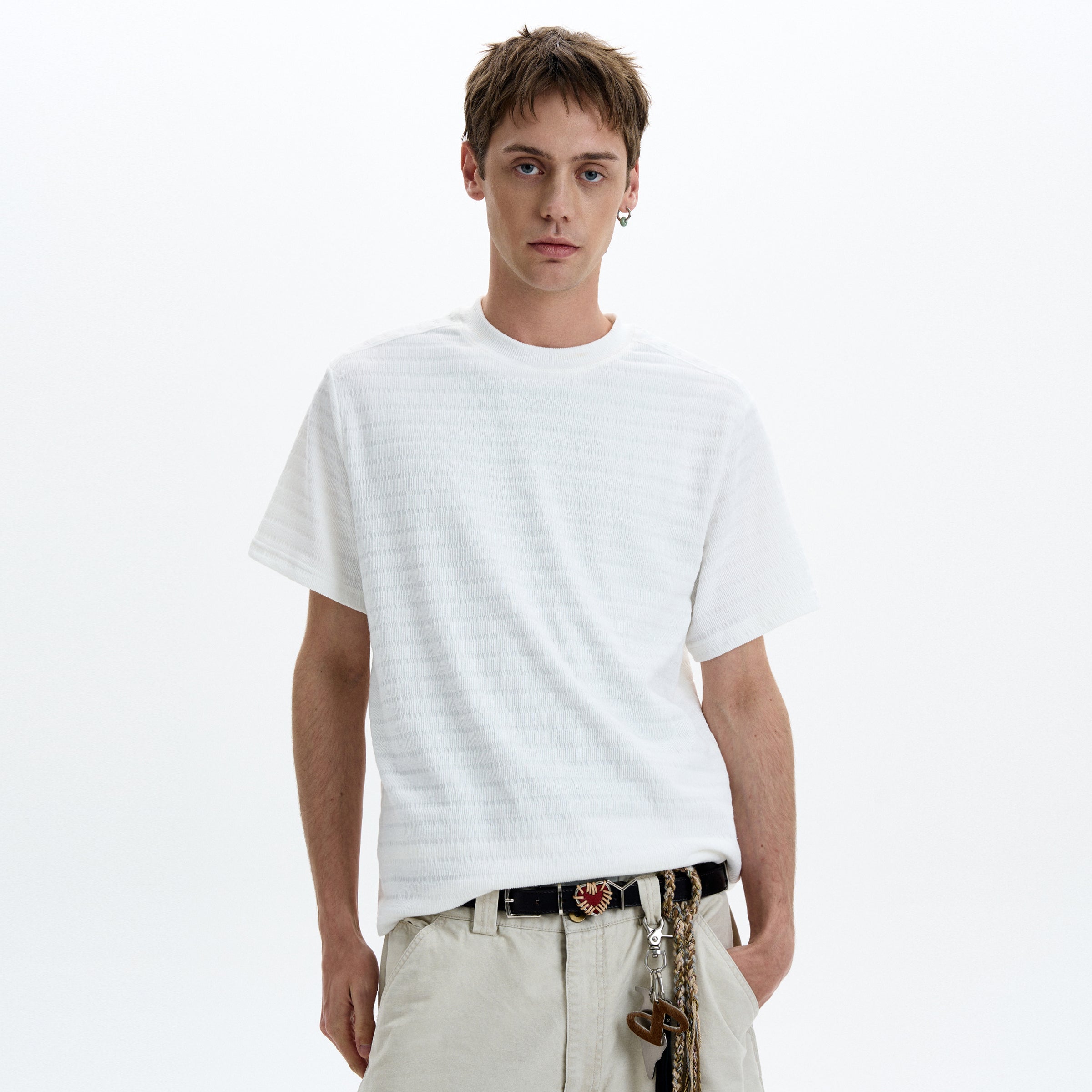 MADWITCH KNIT SHORT SLEEVE TEE #25050