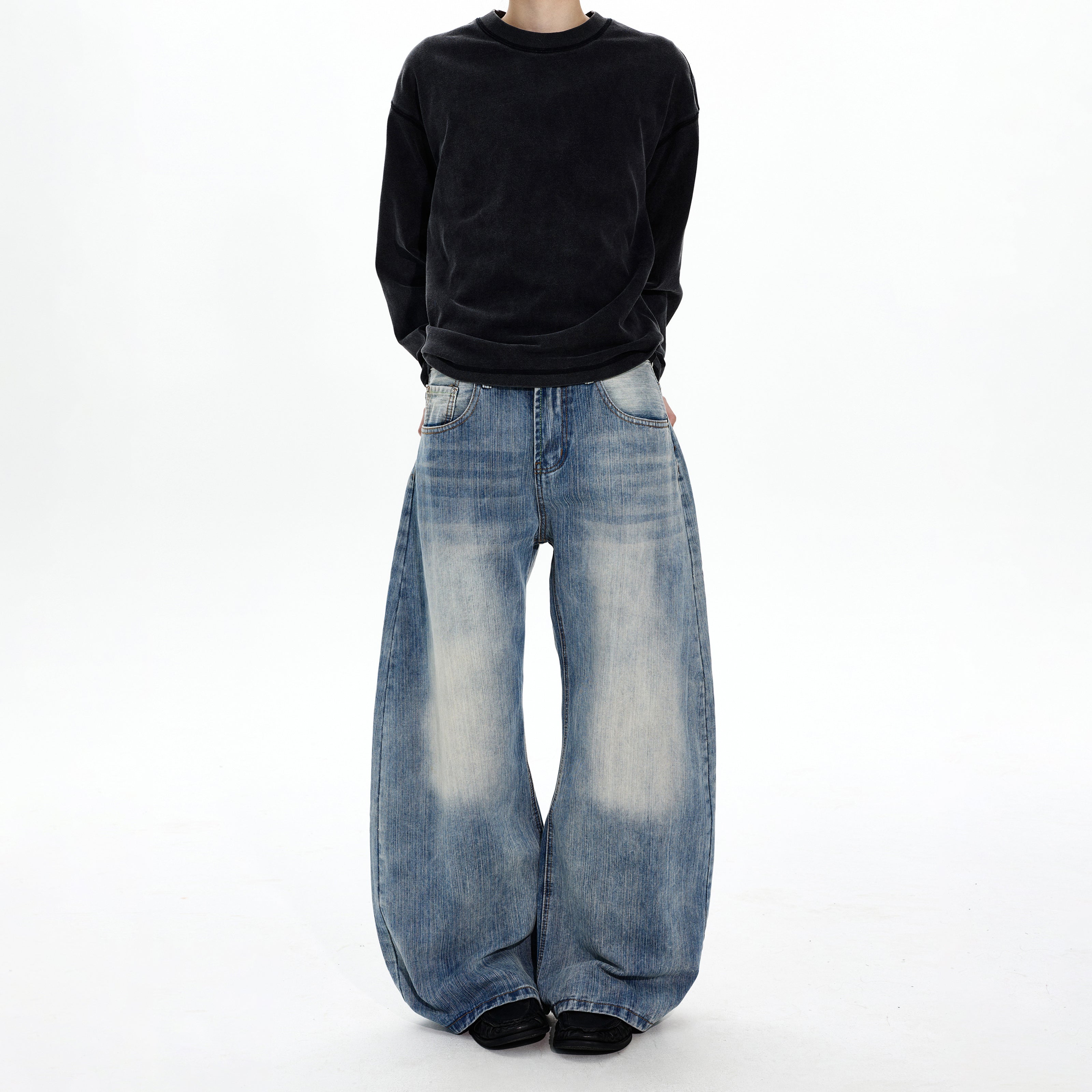 MADWITCH SLUB WIDE DENIM #G6669