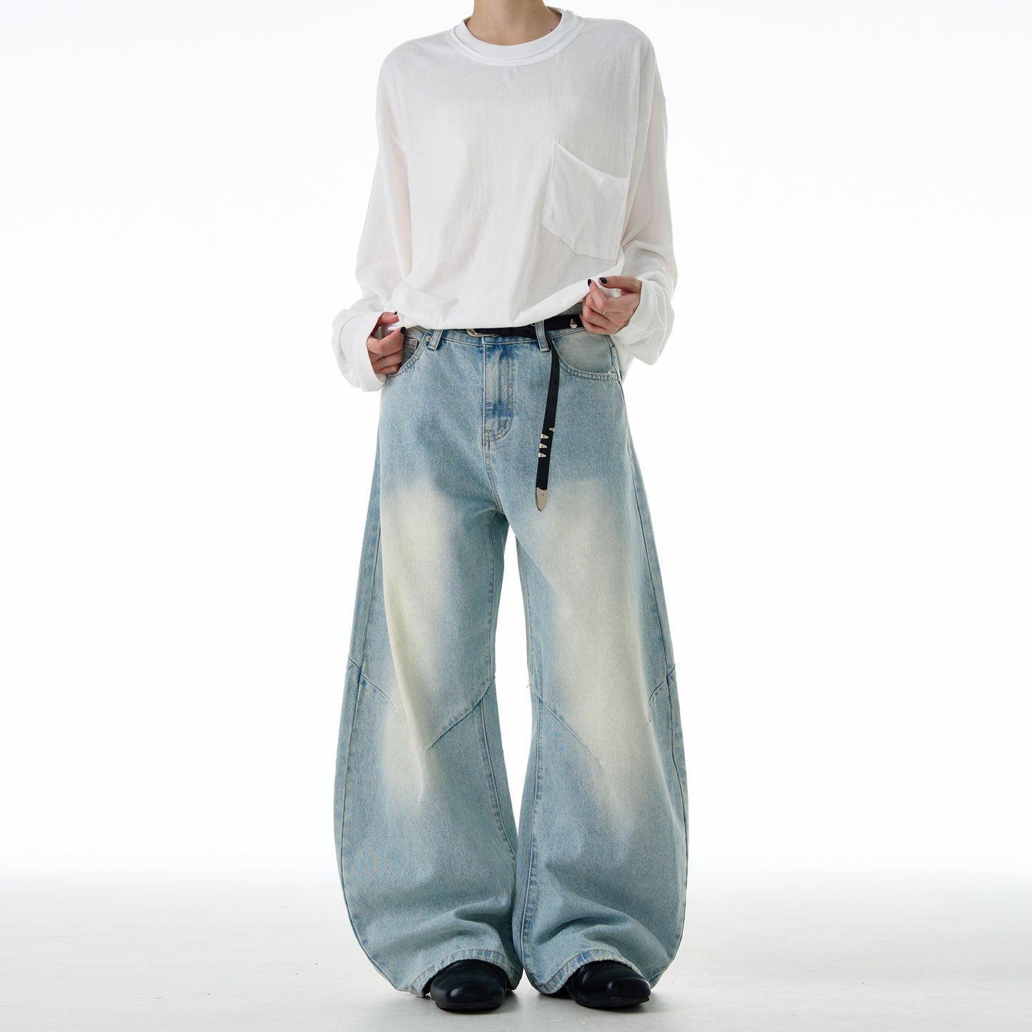 MADWITCH DRAPE WASHED DENIM #CK9615