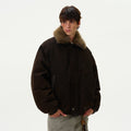 MADWITCH FAUX FUR COLLAR DOWN JACKET #Y07