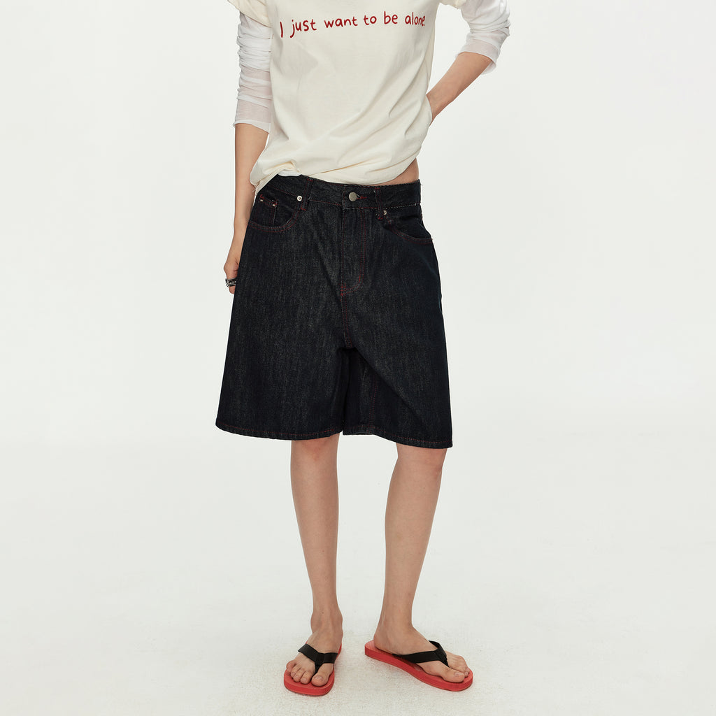 MADWITCH RAW DENIM CROP JEANS #G2071