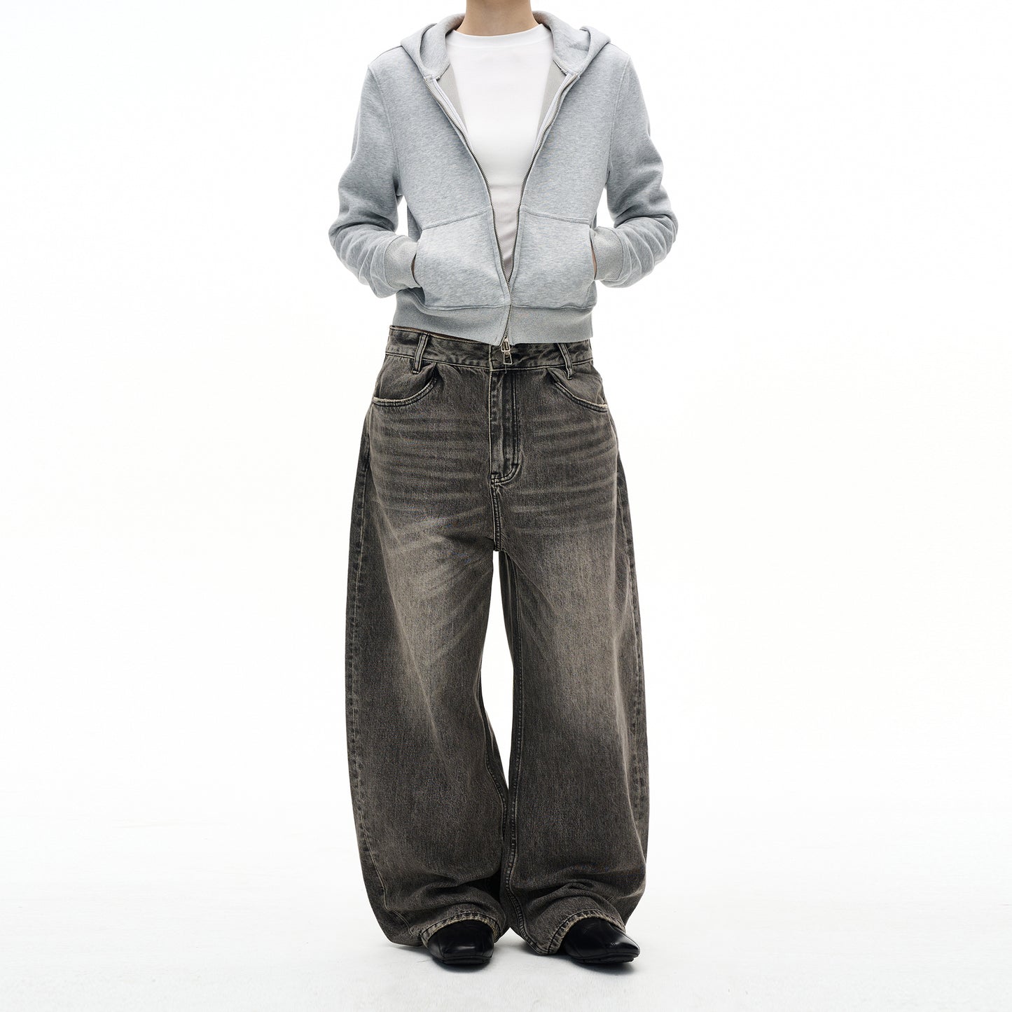 MADWITCH VINTAGE WASHED CARGO JEANS #GPC5518