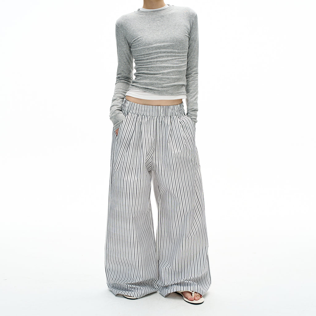 MADWITCH LAZY STRIPE TROUSERS #C935