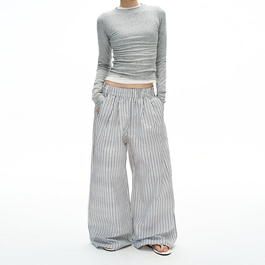 MADWITCH LAZY STRIPE TROUSERS #C935