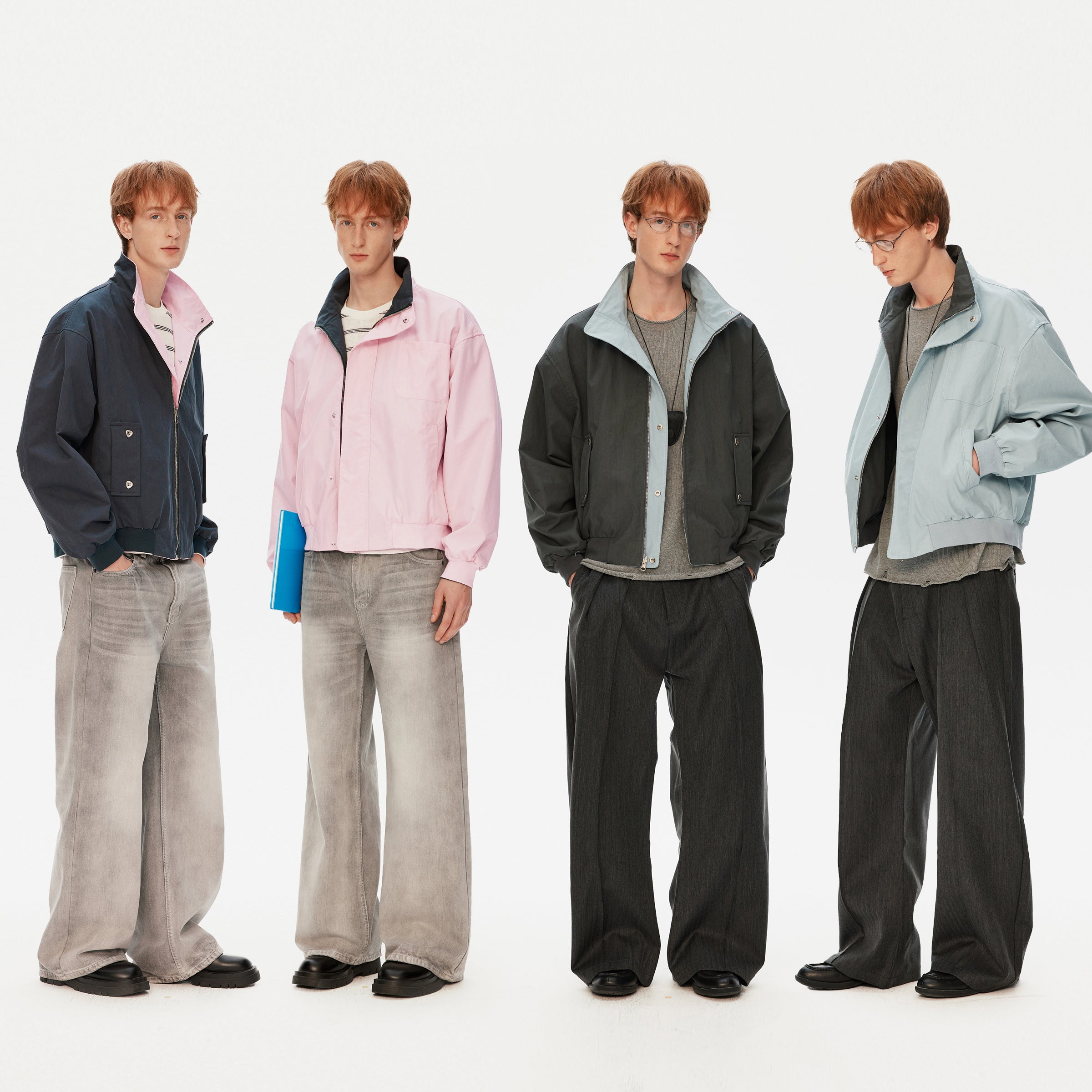 MADWITCH REVERSIBLE COLORBLOCK JACKET #2629