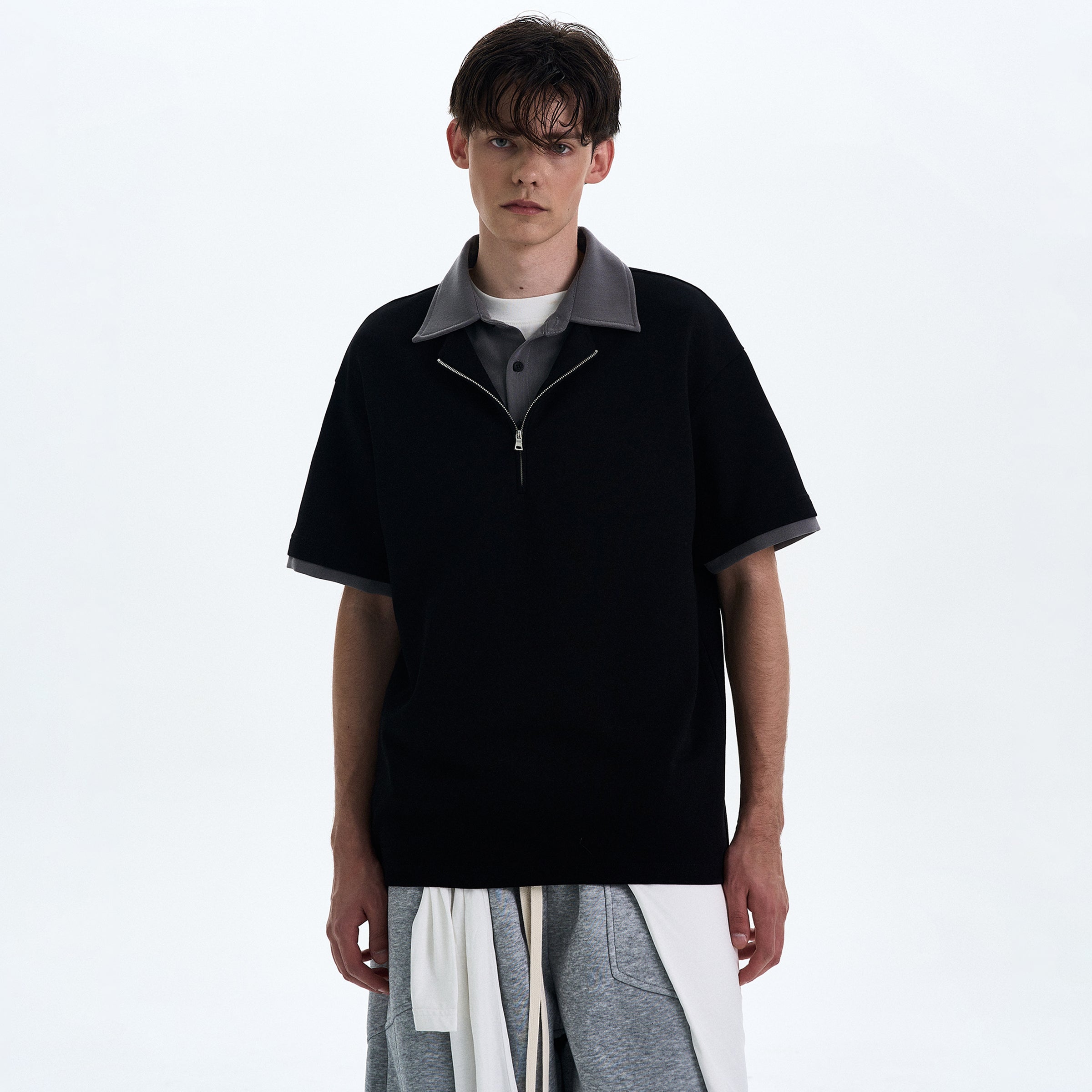 MADWITCH DOUBLE LAYERED T-SHIRT #C1766C25