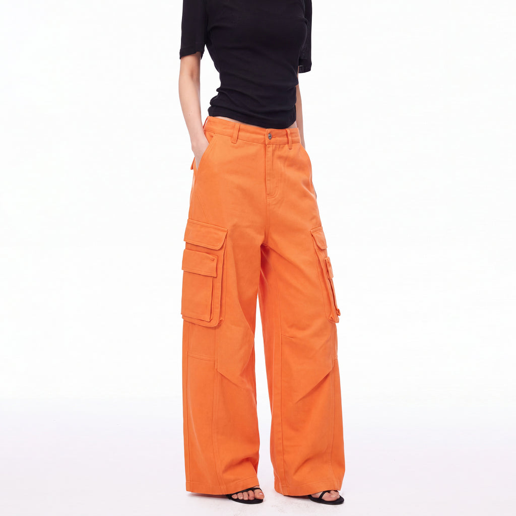 MADWITCH VINTAGE MULTI-POCKET CARGO TROUSERS #CK61102