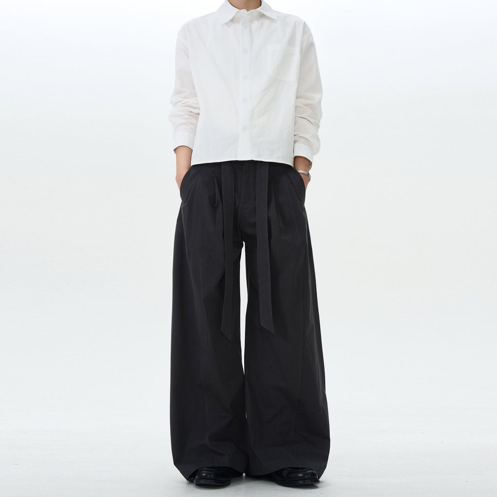 MADWITCH MINIMALIST DRAWSTRING CASUAL PANTS #RK176