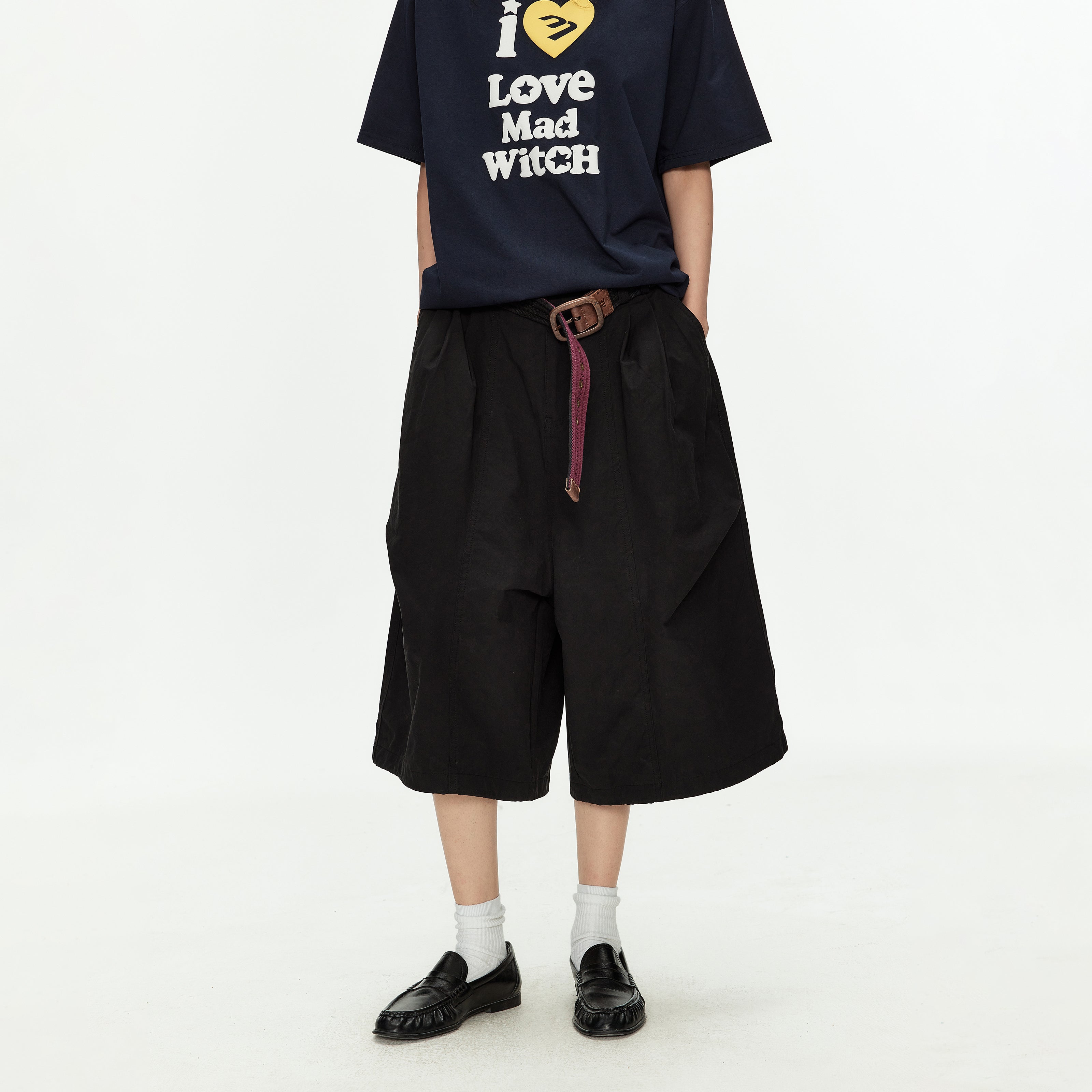 MADWITCH MESH CARGO CROP PANTS #CK276D