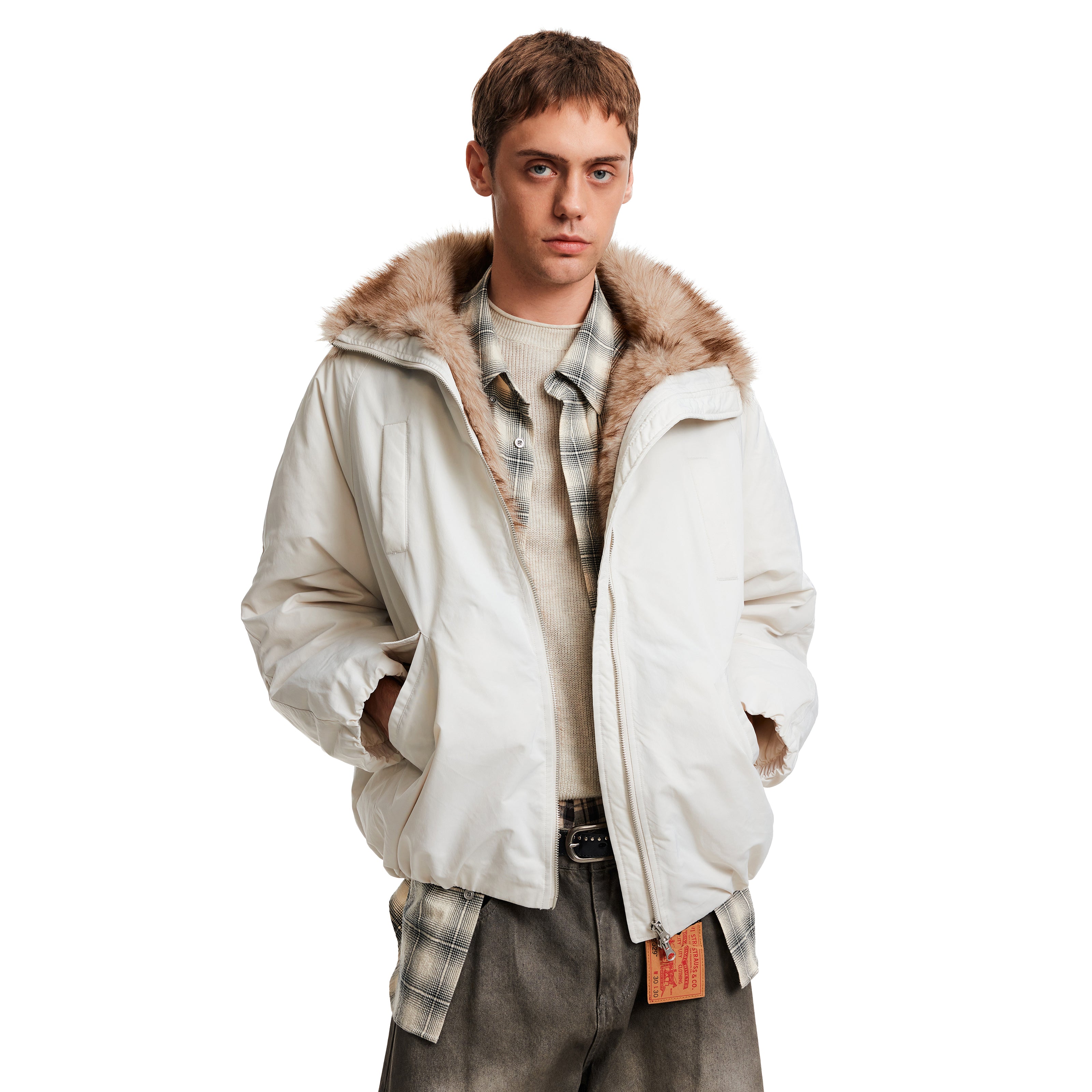 MADWITCH SHEARLING PUFF COAT #8815A353