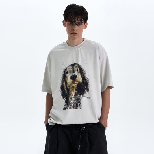 MADWITCH PUPPY PRINT TEE #990635