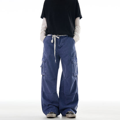MADWITCH BAGGY WIDE LEG CARGO PANTS #Z003