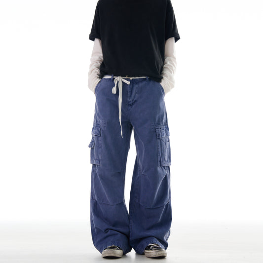 MADWITCH BAGGY WIDE LEG CARGO PANTS #Z003