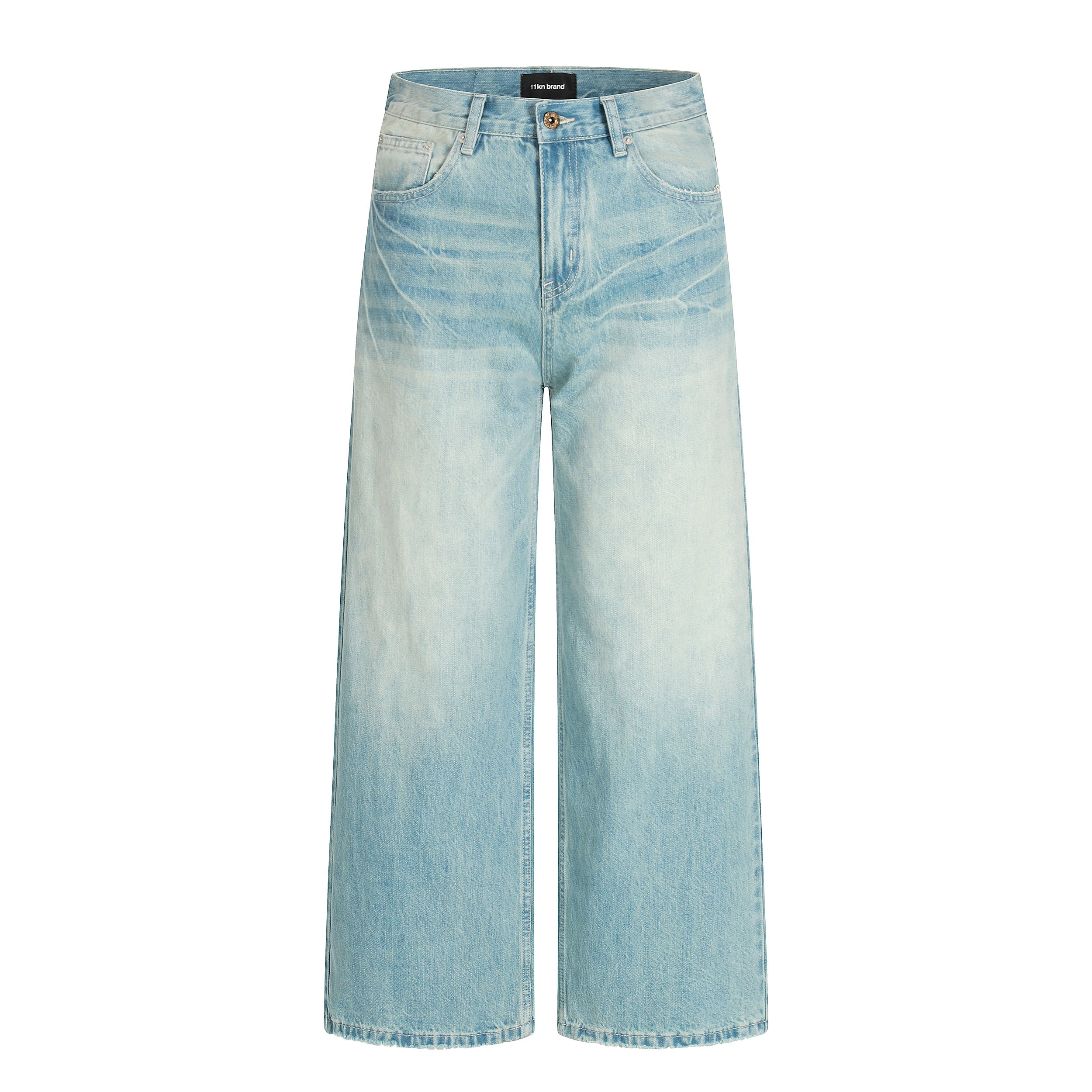 MADWITCH DISTRESSED WASHED STRAIGHT JEANS #CK9697