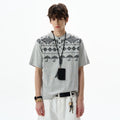 MADWITCH FAIR ISLE COTTON TEE #27351