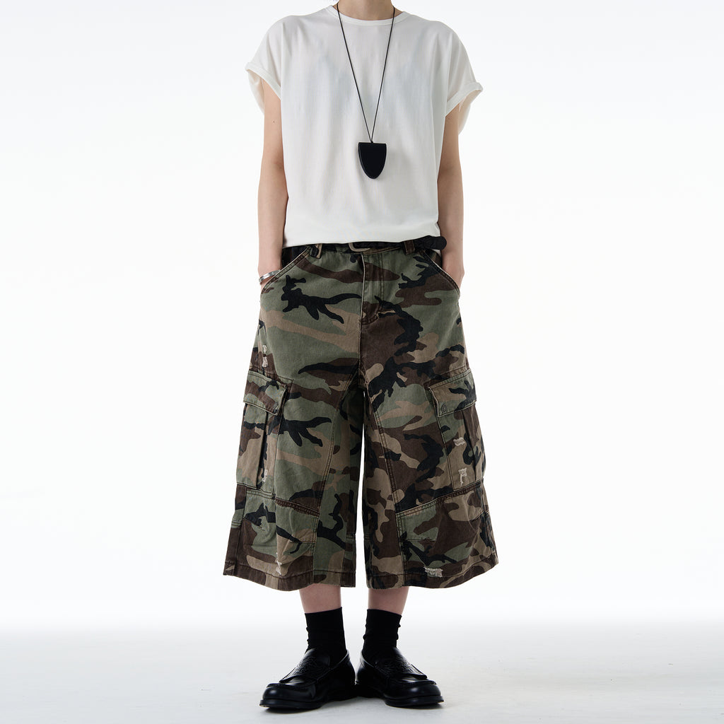 MADWITCH DISTRESSED CAMO CARGO #CK3512D