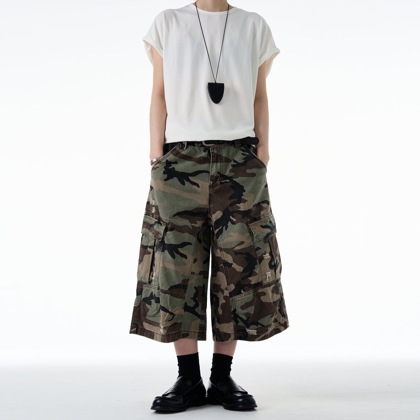 MADWITCH DISTRESSED CAMO CARGO #CK3512D