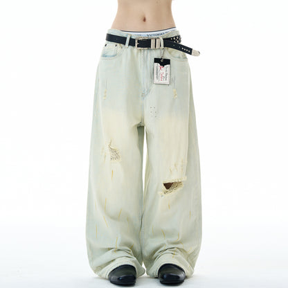 MADWITCH POST-APOCALYPTIC RIPPED JEANS #68122
