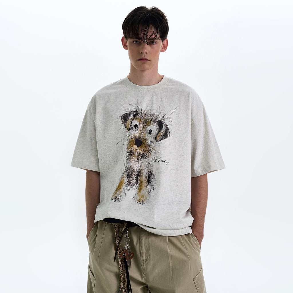 MADWITCH PUPPY PRINT TEE #990599