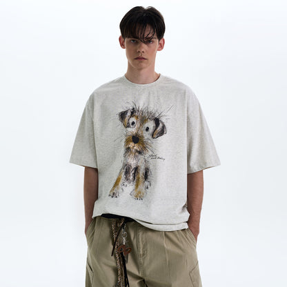 MADWITCH PUPPY PRINT TEE #990599