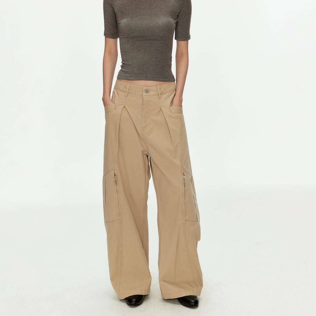 MADWITCH DECONSTRUCTED PLEATED PANTS #CK6983