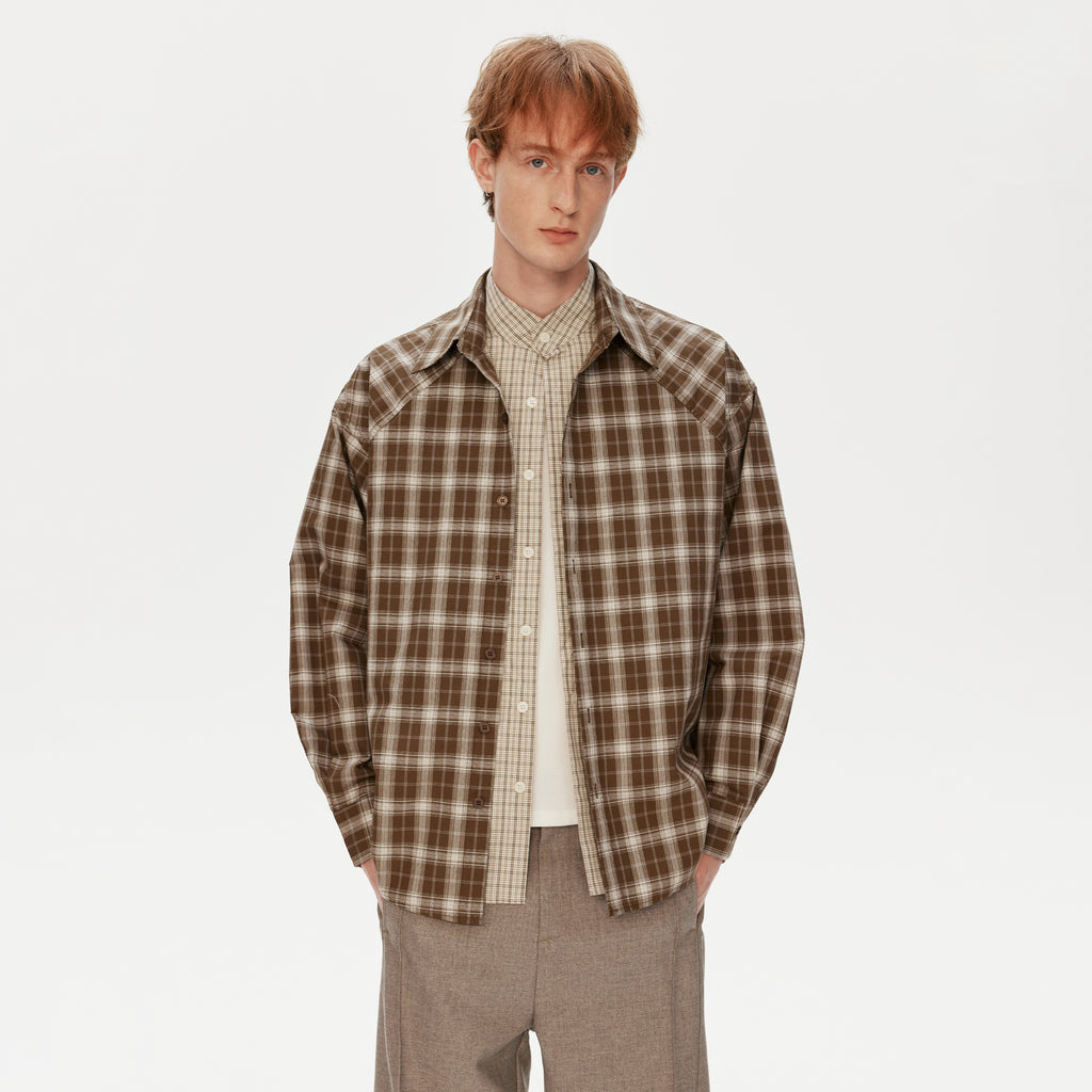 MADWITCH PREPPY PLAID SHIRT #991156