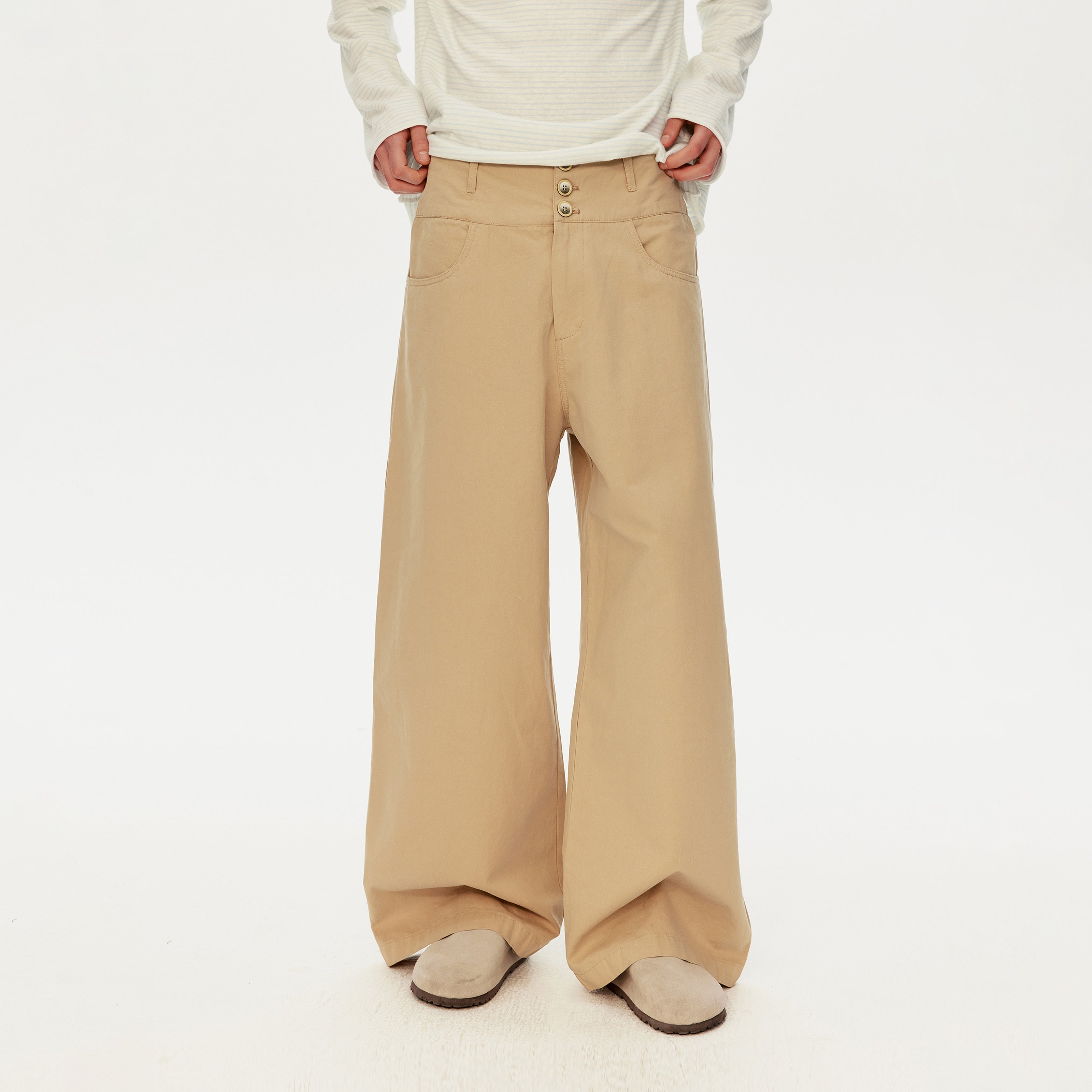 MADWIT BUTTON FRONT PANTS #WM2588