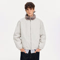 MADWITCH FUR COLLAR QUILTED WINTER COAT #A119