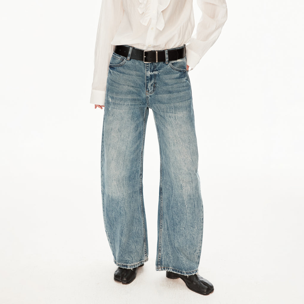 MADWIT FADED WIDE JEANS #GPC5596