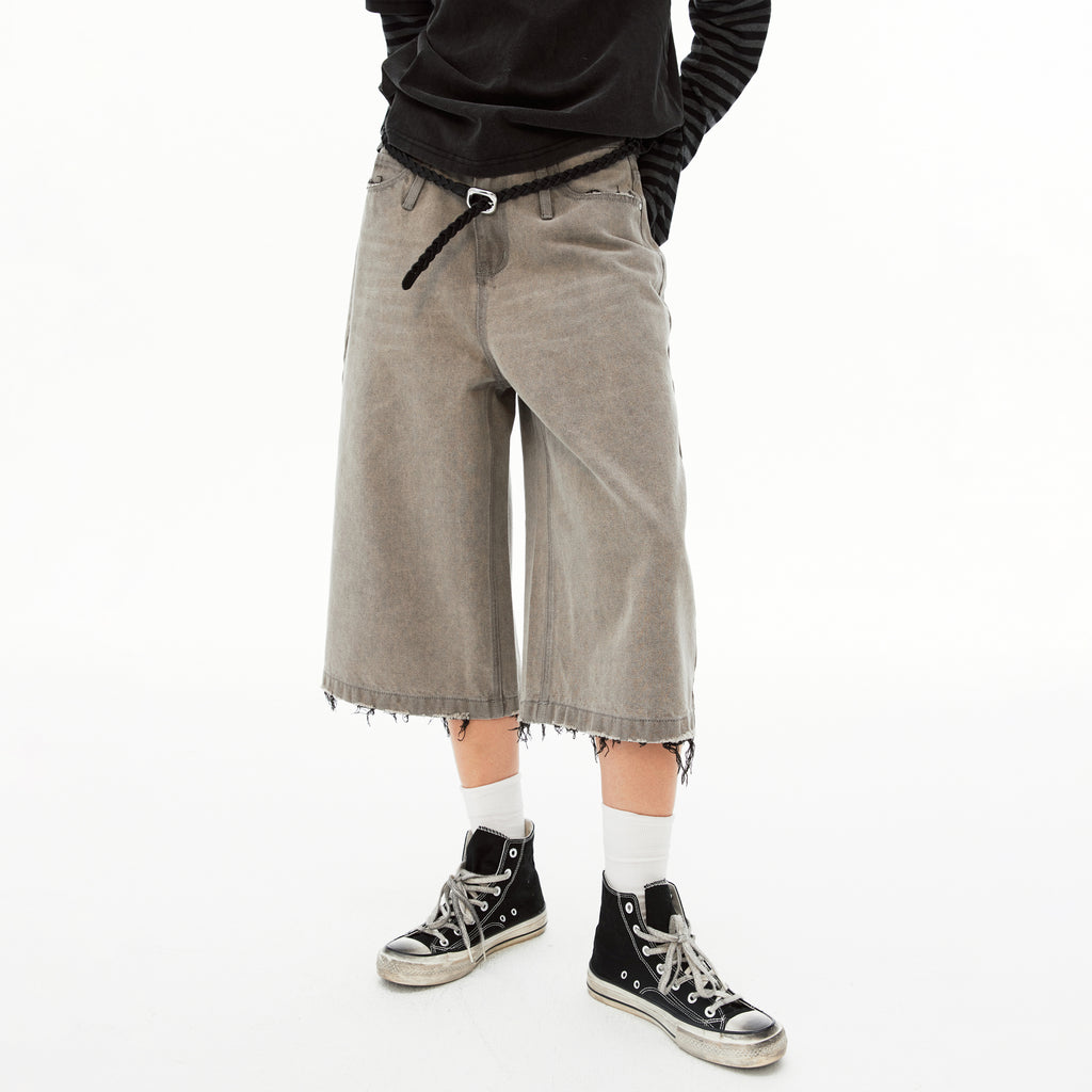 MADWIT FRAYED WASHED JEANS #K731