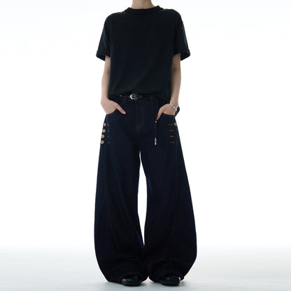 MADWITCH BUCKLED CASUAL JEANS #UTU001