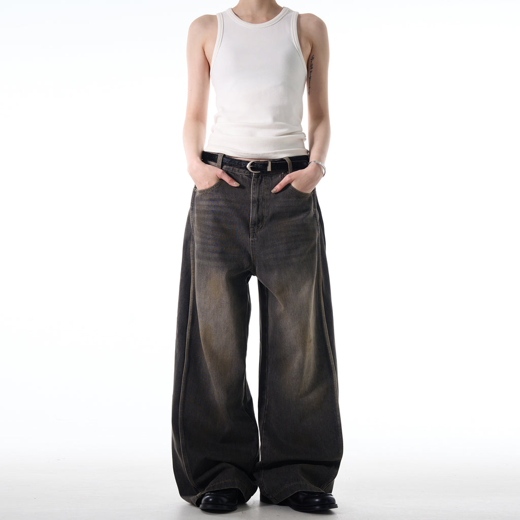 MADWITCH WASHED DISTRESSED JEANS #CK5390