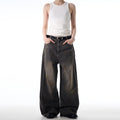 MADWITCH WASHED DISTRESSED JEANS #CK5390