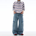 MADWITCH BAGGY WIDE-LEG WORKWEAR JEANS #CK3393