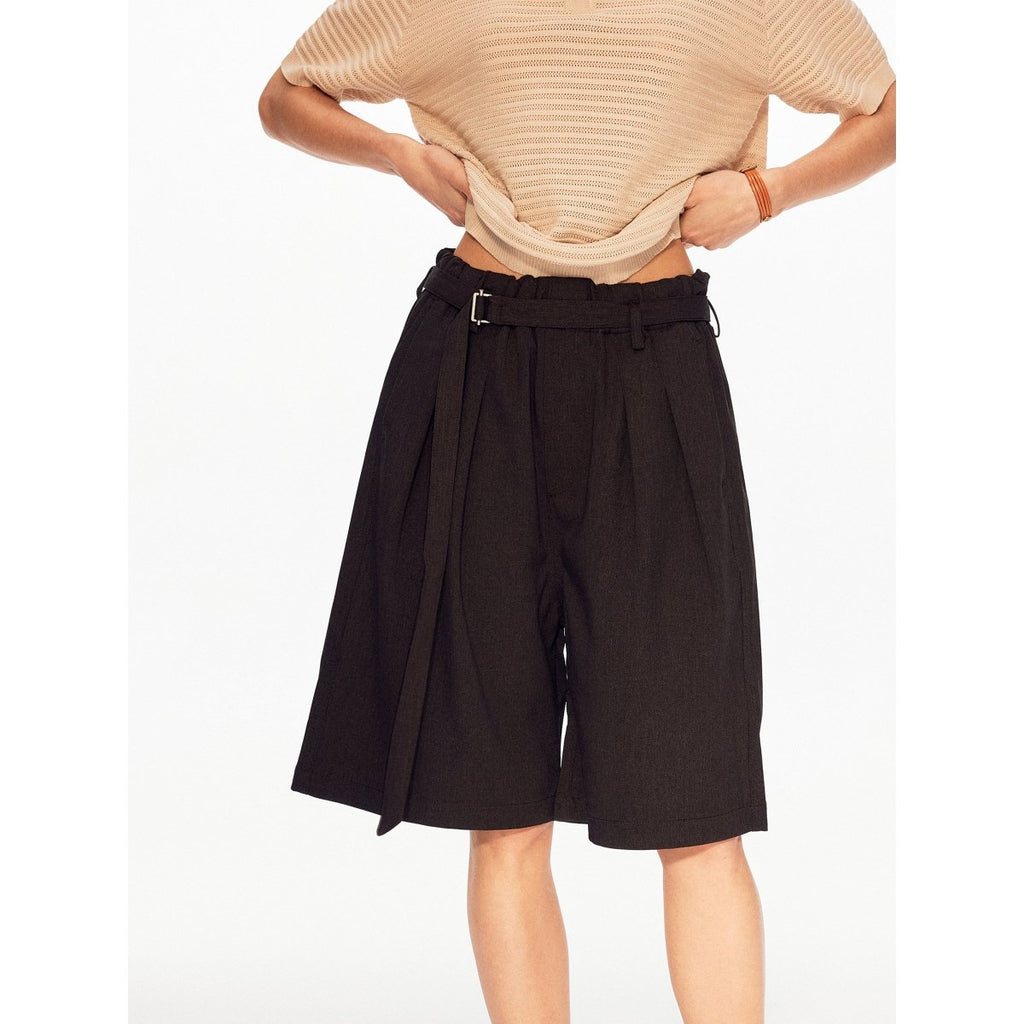 MADWITCH BELTED RELAXED SHORTS C986 - MadWitch Store