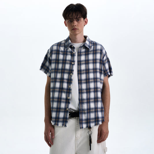 MADWITCH RAW HEM VINTAGE SHIRT #0230