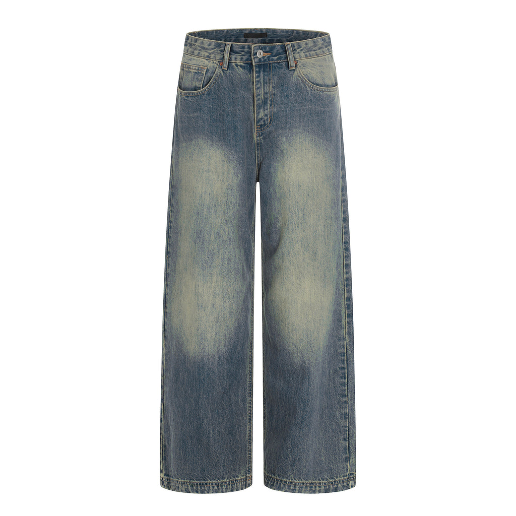 MADWITCH VINTAGE WASHED WIDE LEG JEANS #CK5576