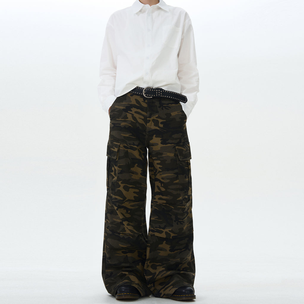 MADWITCH STREET CAMO CARGO PANTS #L633