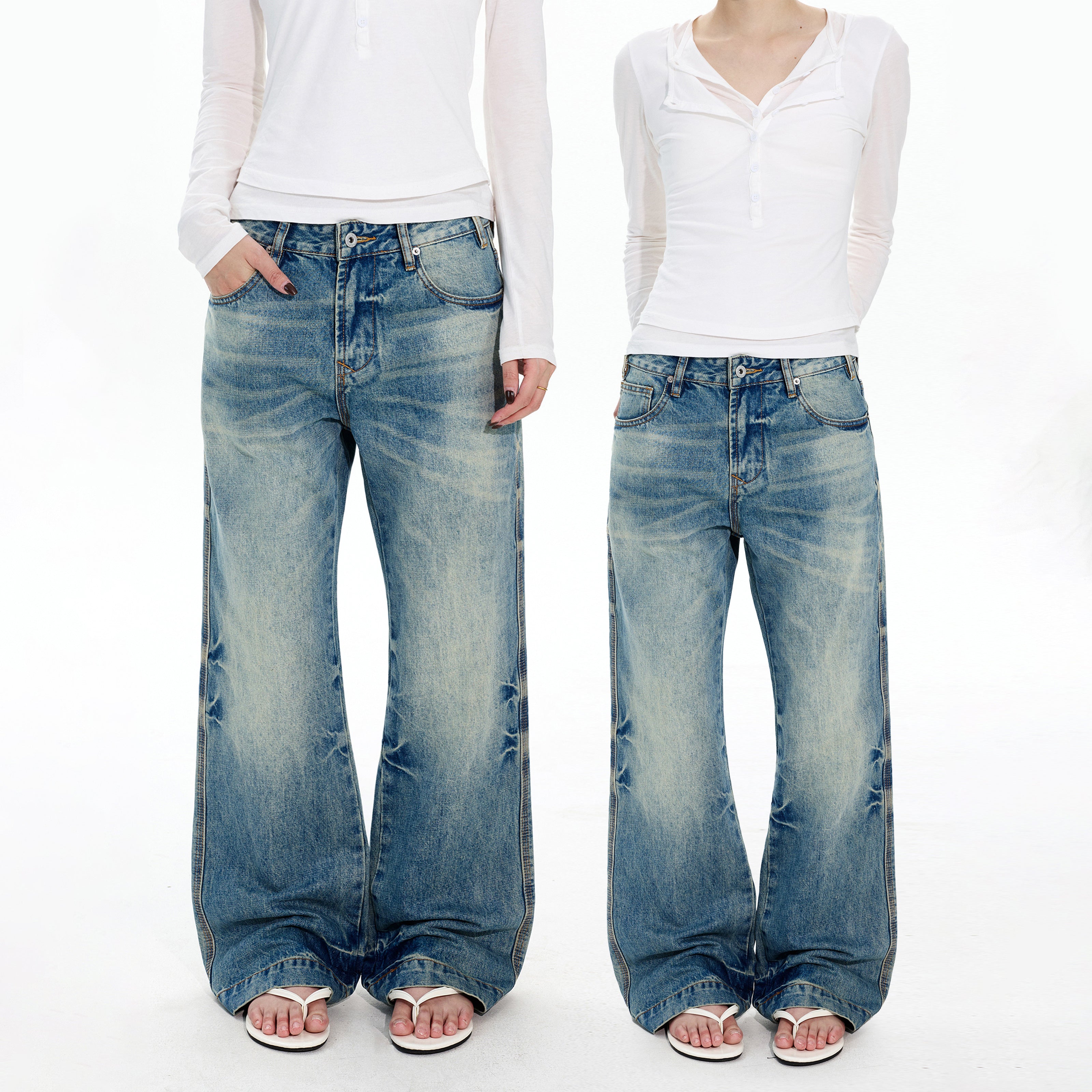 MADWITCH STONE FLARE DENIM #GPC5533N