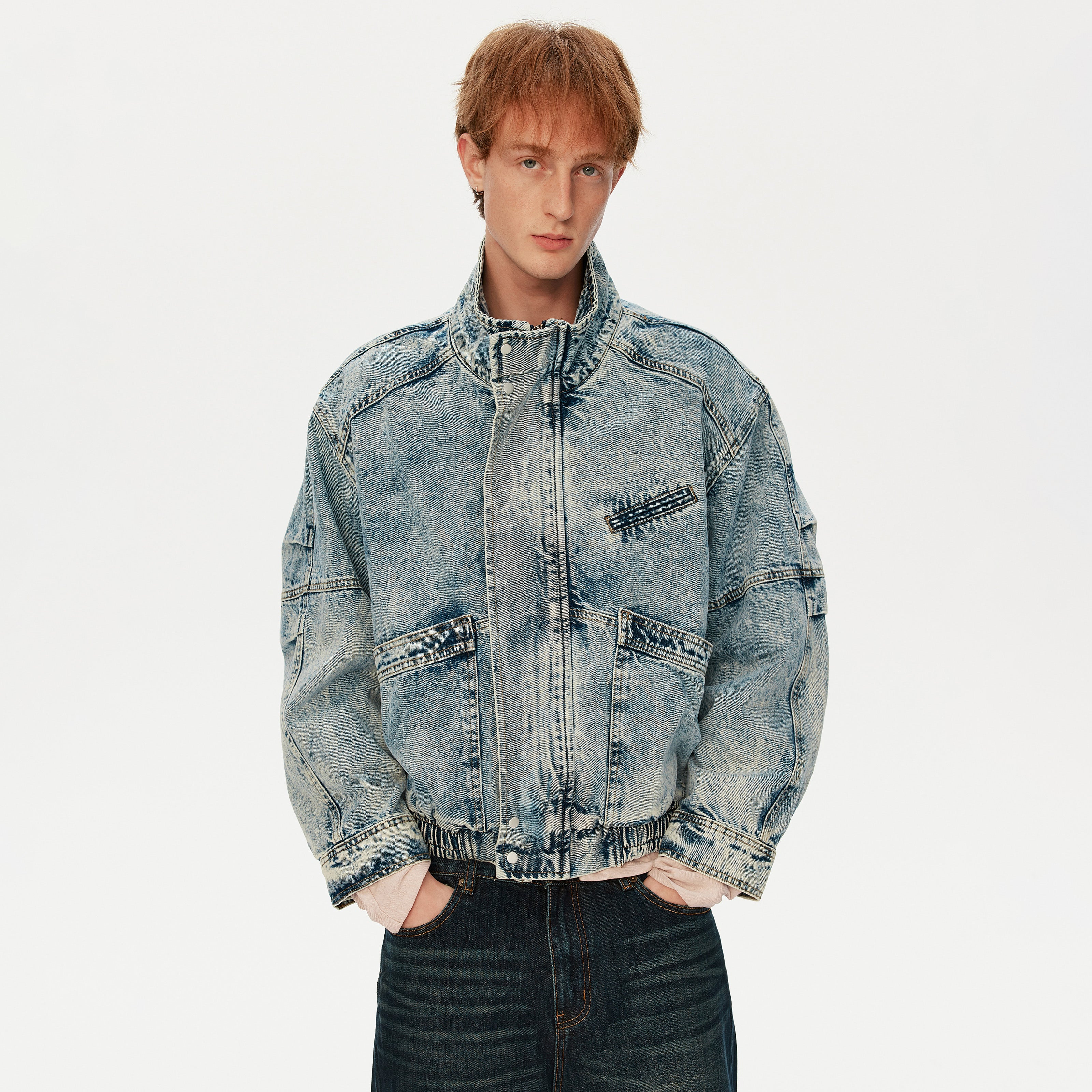 MADWITCH FADED DECONSTRUCTED JACKET #Z2711