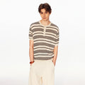 MADWITCH VINTAGE STRIPE HENLEY TEE 27525 - MadWitch Store