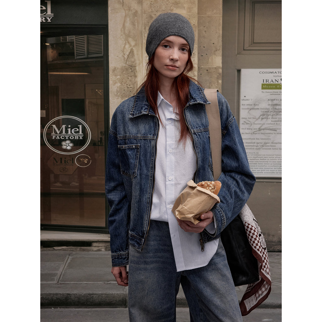 MADWITCH DISTRESSED DENIM JACKET #AB1086