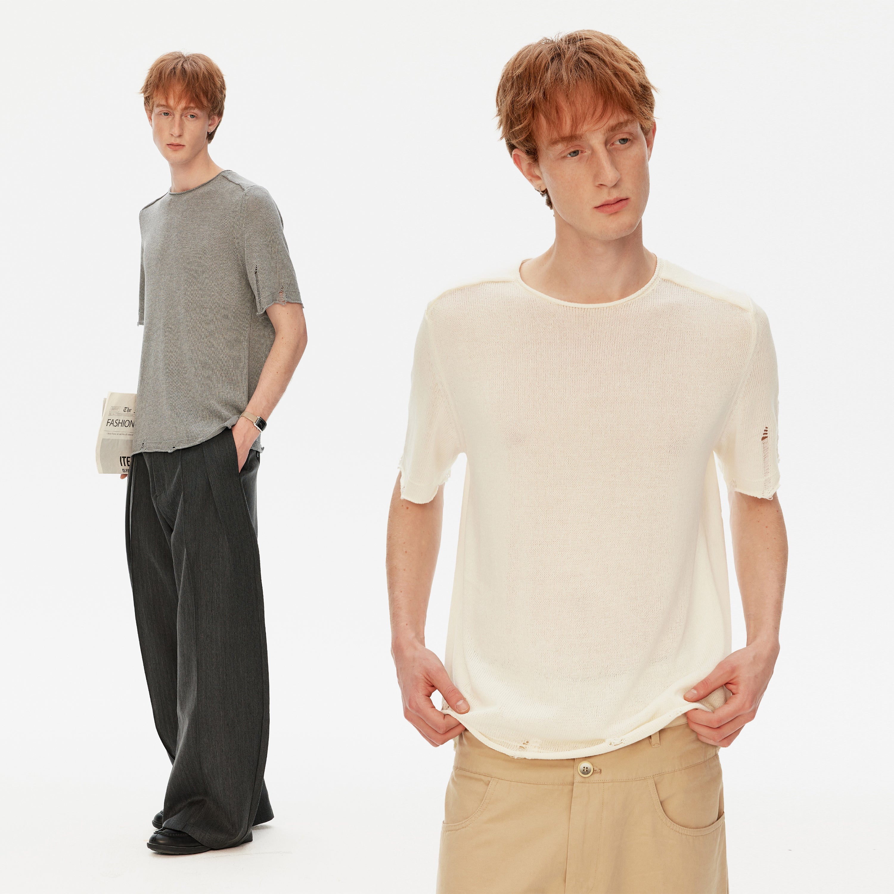 MADWITCH DISTRESSED SHORT TEE #AW26802