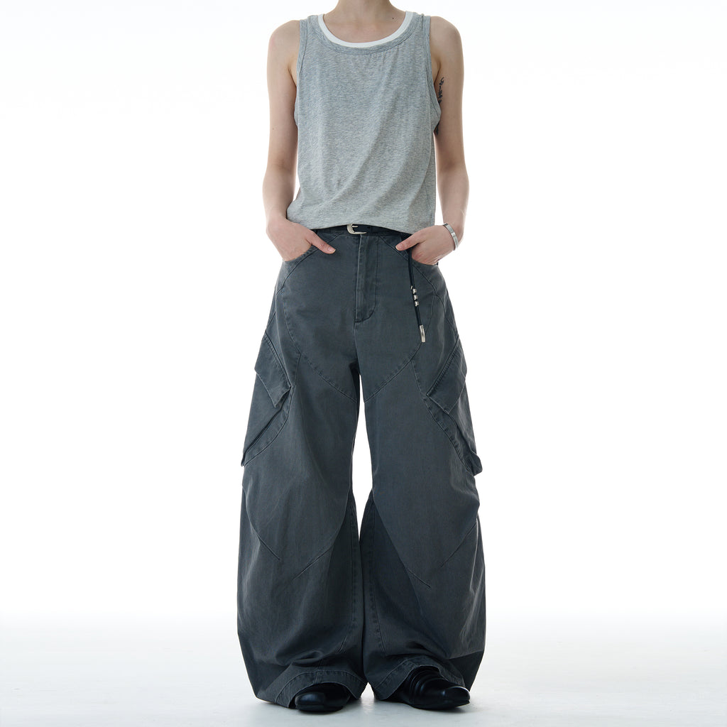 MADWITCH OVERSIZE WORK PANTS #A602